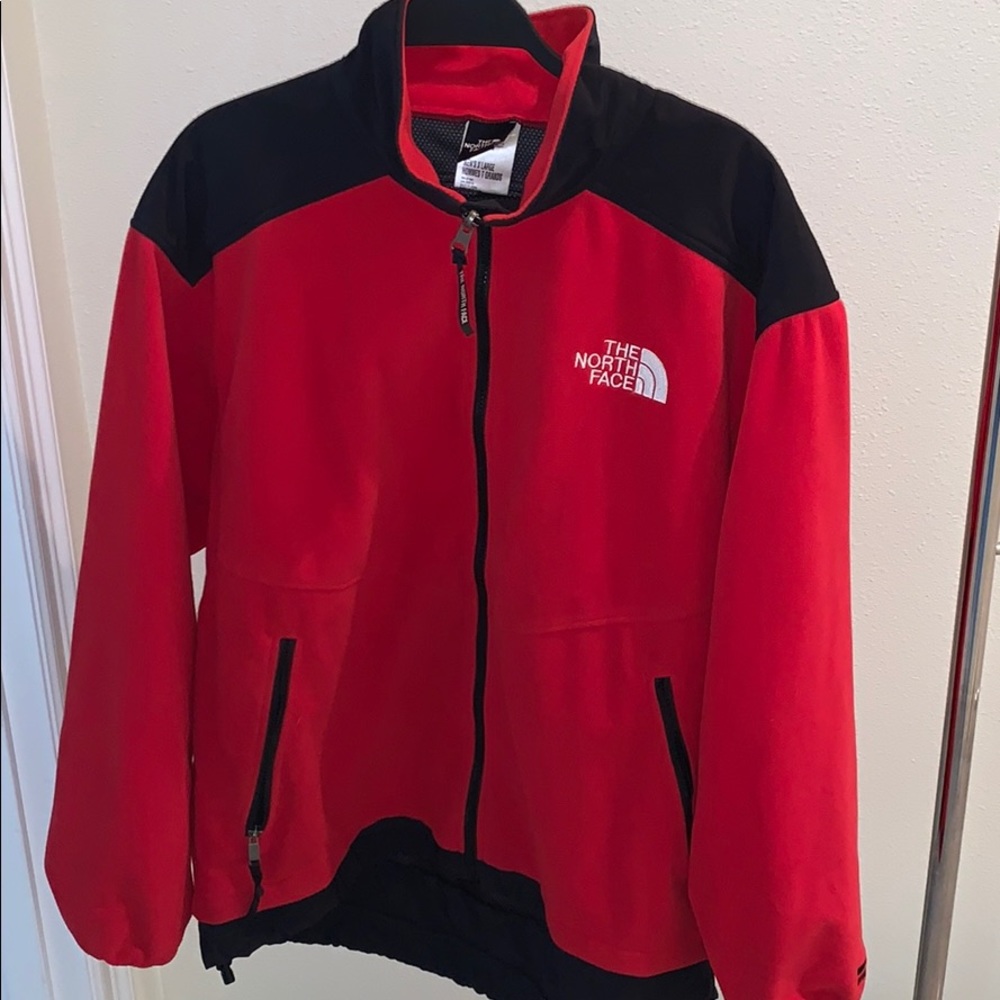The North Face Cardigan “Red and Black”